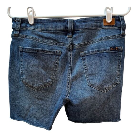 Seven 7 Weekend Pre ppy Boho Festival Denim Jean Shorts Size 4 - Picture 3 of 9